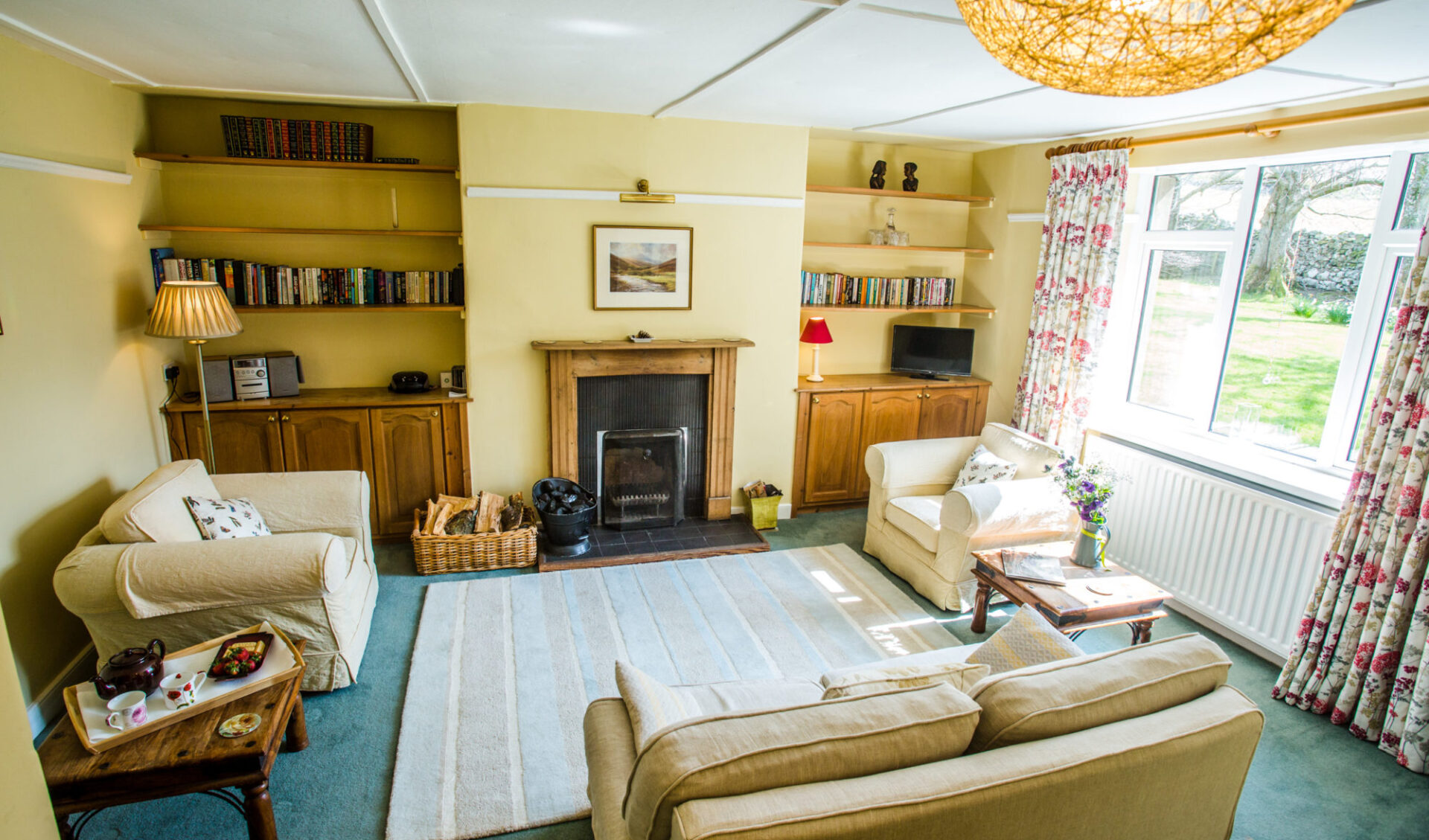 Coldburn Cottage sitting room. College Valley.